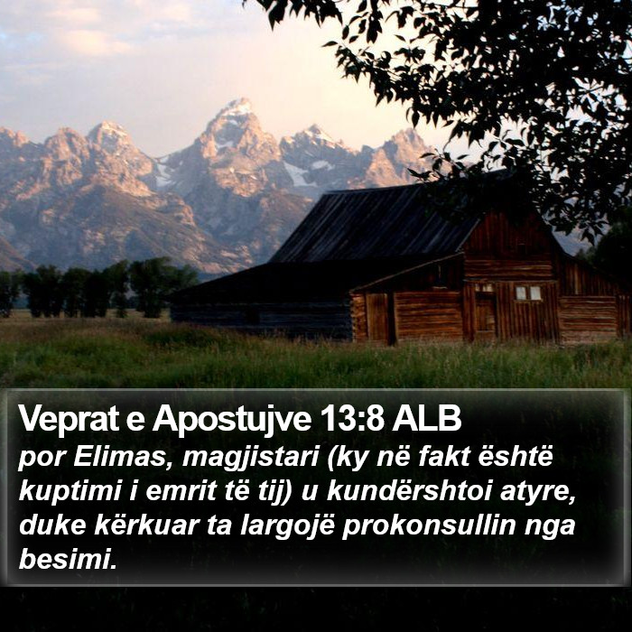 Veprat e Apostujve 13:8 ALB Bible Study