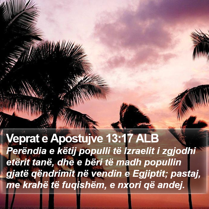 Veprat e Apostujve 13:17 ALB Bible Study