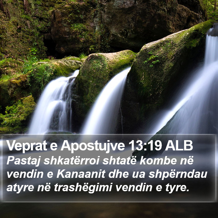 Veprat e Apostujve 13:19 ALB Bible Study