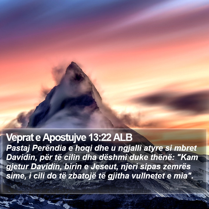 Veprat e Apostujve 13:22 ALB Bible Study