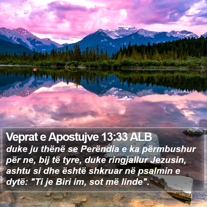 Veprat e Apostujve 13:33 ALB Bible Study