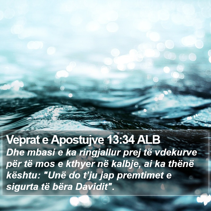 Veprat e Apostujve 13:34 ALB Bible Study