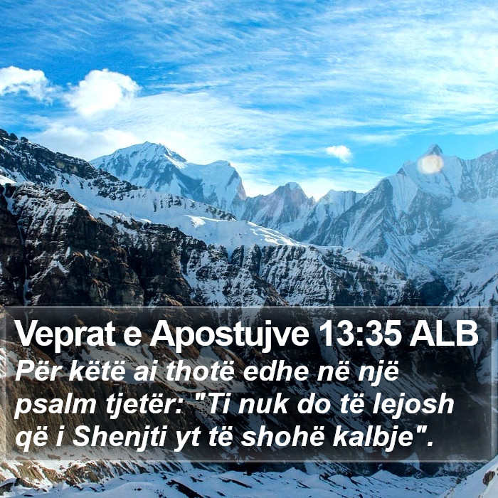 Veprat e Apostujve 13:35 ALB Bible Study