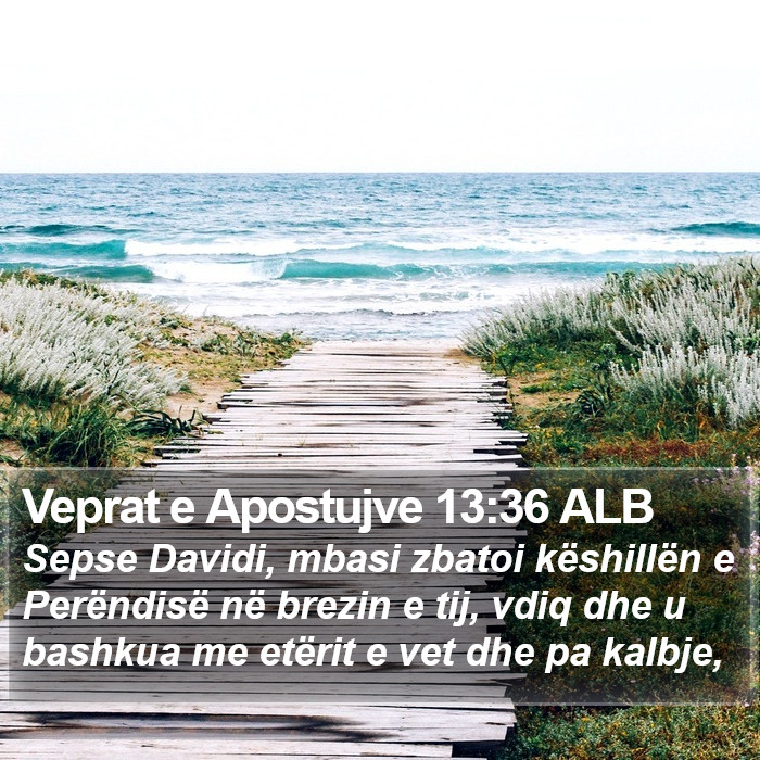 Veprat e Apostujve 13:36 ALB Bible Study