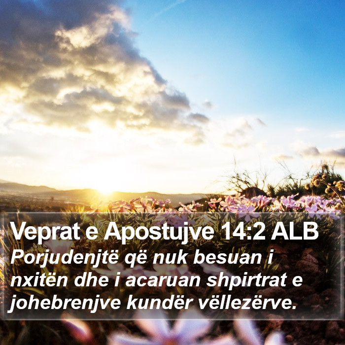 Veprat e Apostujve 14:2 ALB Bible Study