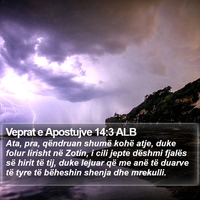 Veprat e Apostujve 14:3 ALB Bible Study