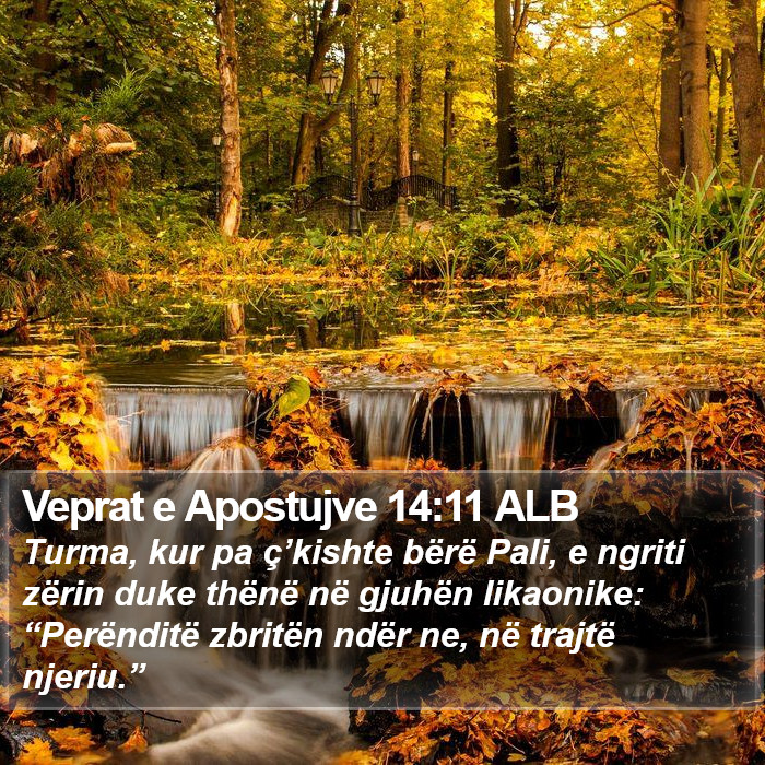 Veprat e Apostujve 14:11 ALB Bible Study