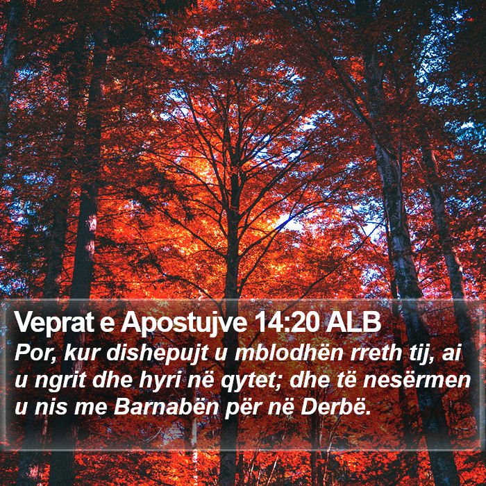 Veprat e Apostujve 14:20 ALB Bible Study