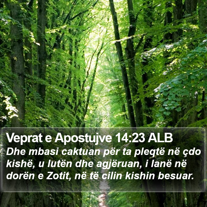 Veprat e Apostujve 14:23 ALB Bible Study