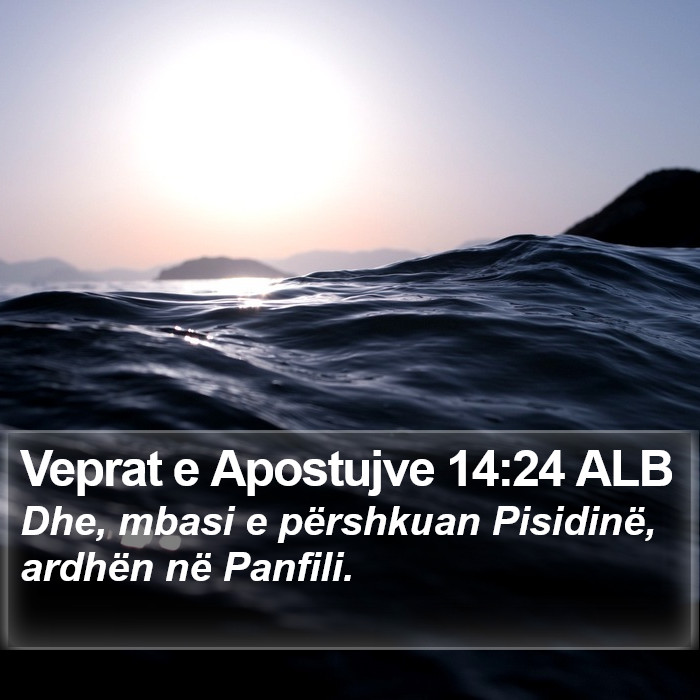 Veprat e Apostujve 14:24 ALB Bible Study