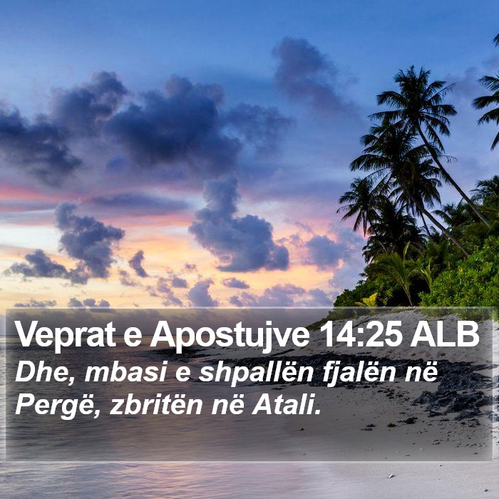 Veprat e Apostujve 14:25 ALB Bible Study