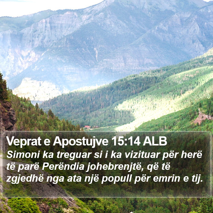 Veprat e Apostujve 15:14 ALB Bible Study