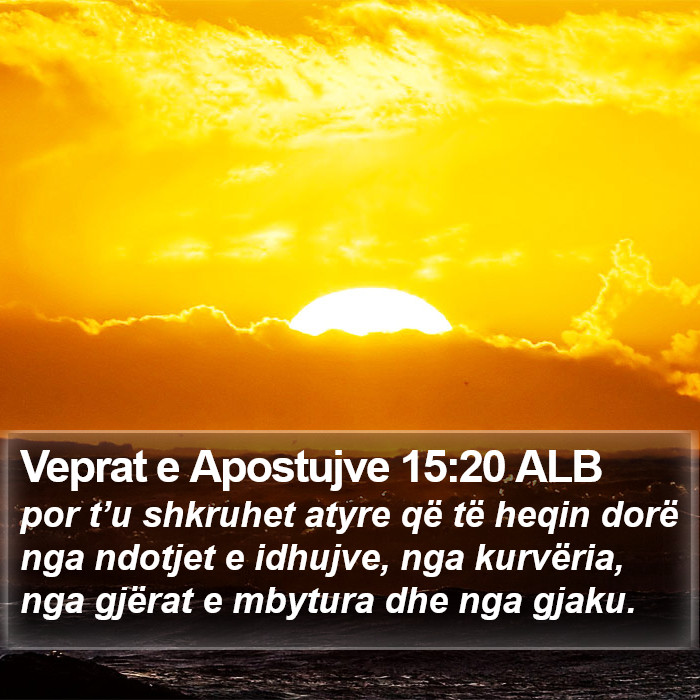 Veprat e Apostujve 15:20 ALB Bible Study