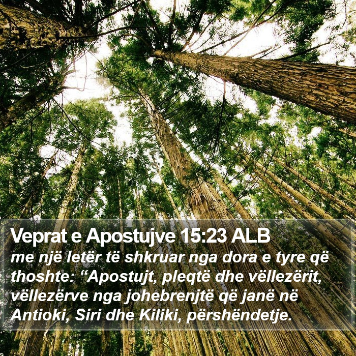 Veprat e Apostujve 15:23 ALB Bible Study