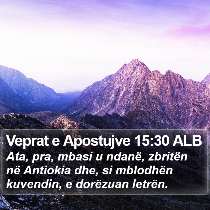 Veprat e Apostujve 15:30 ALB Bible Study