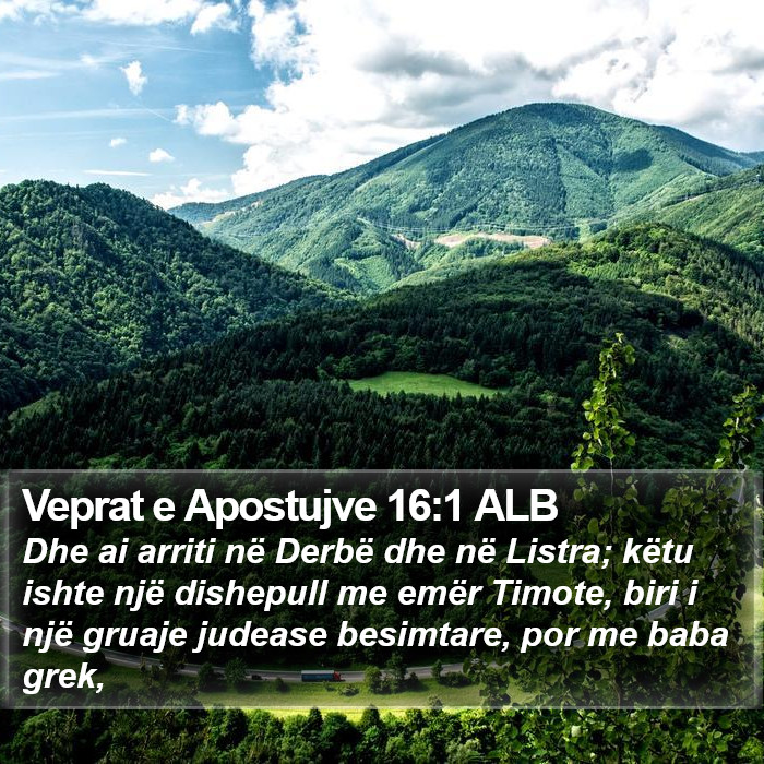 Veprat e Apostujve 16:1 ALB Bible Study