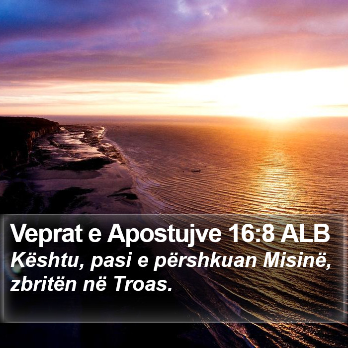 Veprat e Apostujve 16:8 ALB Bible Study