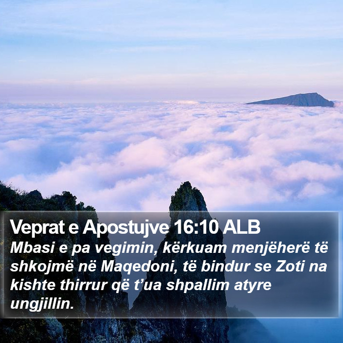 Veprat e Apostujve 16:10 ALB Bible Study