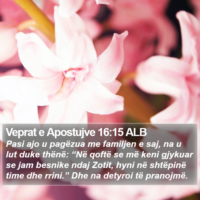 Veprat e Apostujve 16:15 ALB Bible Study