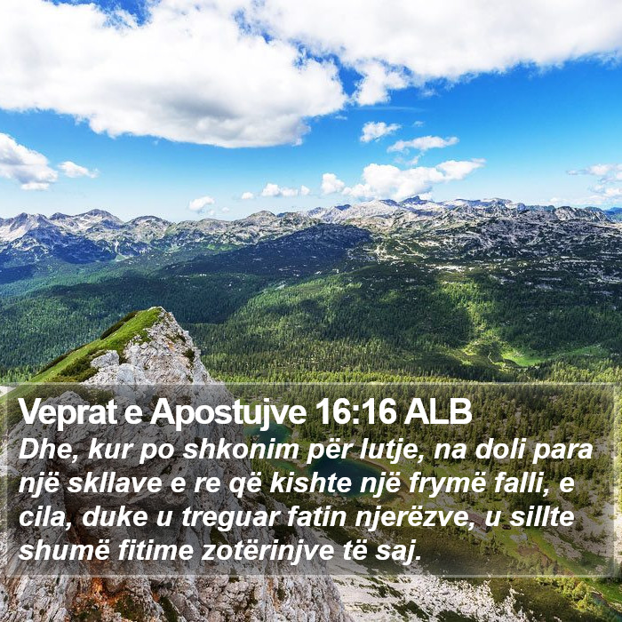 Veprat e Apostujve 16:16 ALB Bible Study