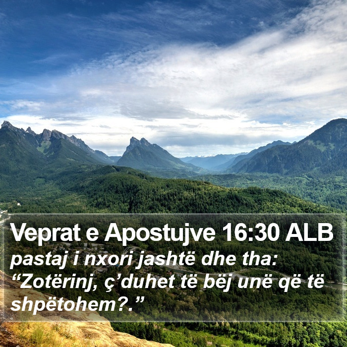 Veprat e Apostujve 16:30 ALB Bible Study