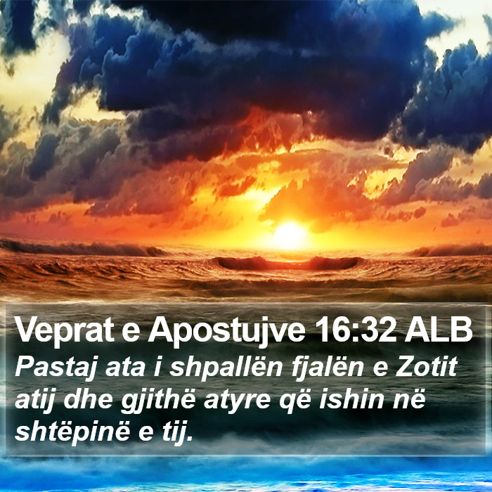 Veprat e Apostujve 16:32 ALB Bible Study