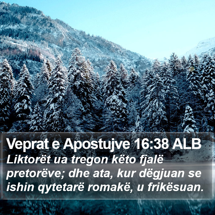 Veprat e Apostujve 16:38 ALB Bible Study
