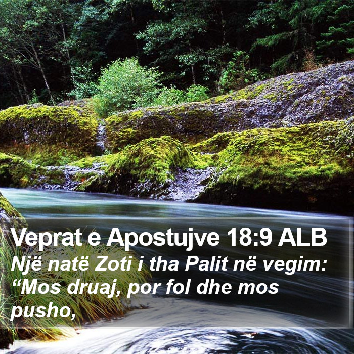 Veprat e Apostujve 18:9 ALB Bible Study