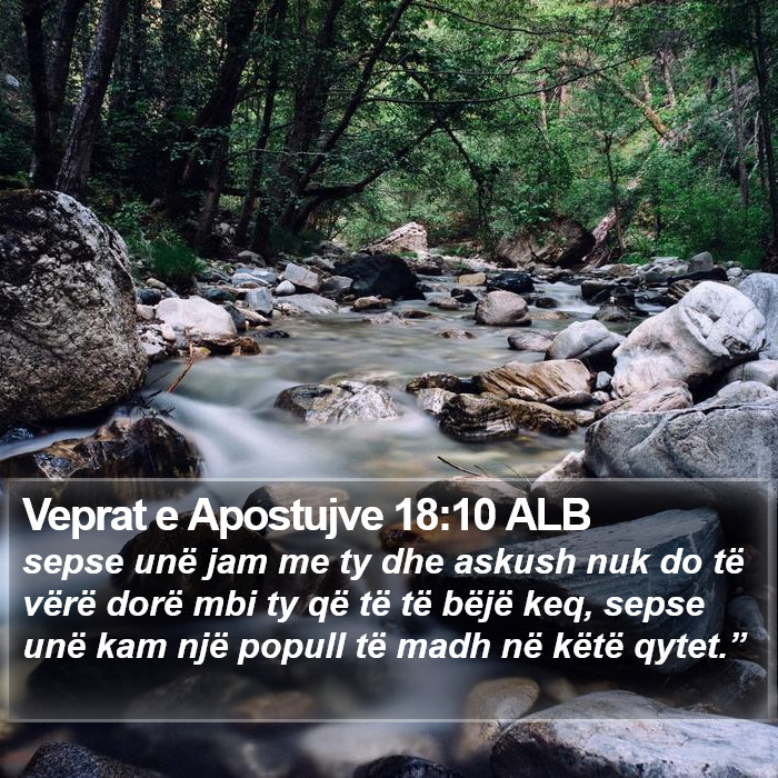 Veprat e Apostujve 18:10 ALB Bible Study