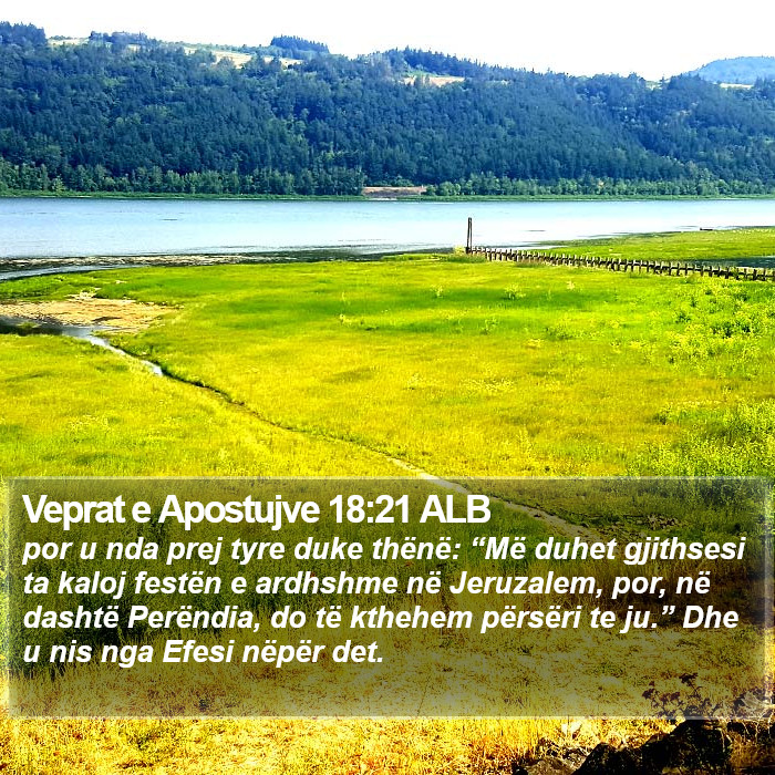 Veprat e Apostujve 18:21 ALB Bible Study