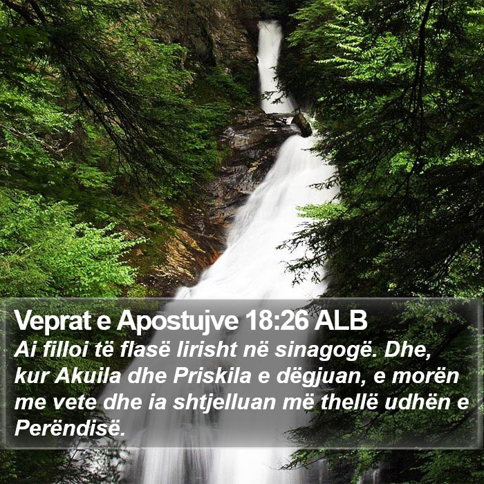 Veprat e Apostujve 18:26 ALB Bible Study