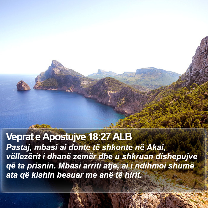 Veprat e Apostujve 18:27 ALB Bible Study