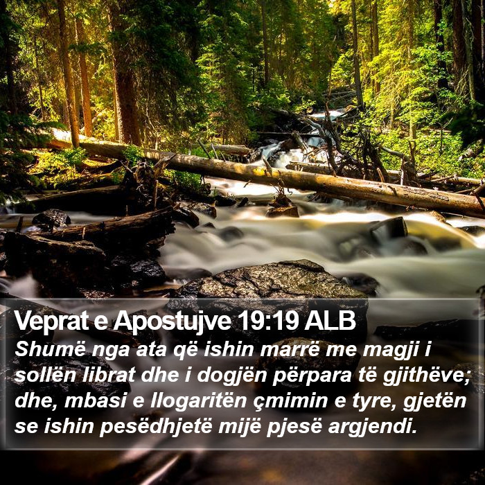 Veprat e Apostujve 19:19 ALB Bible Study