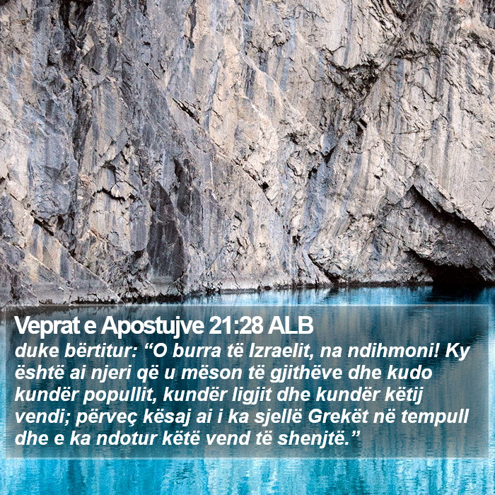 Veprat e Apostujve 21:28 ALB Bible Study