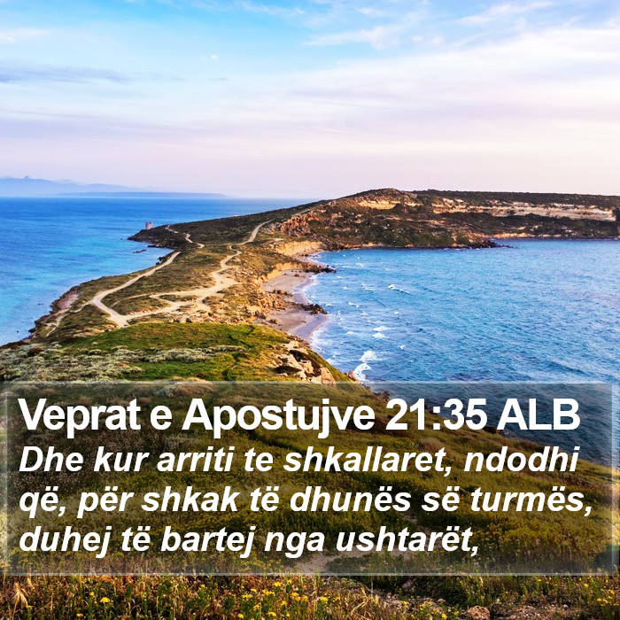 Veprat e Apostujve 21:35 ALB Bible Study