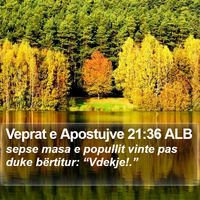 Veprat e Apostujve 21:36 ALB Bible Study