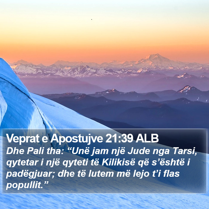 Veprat e Apostujve 21:39 ALB Bible Study
