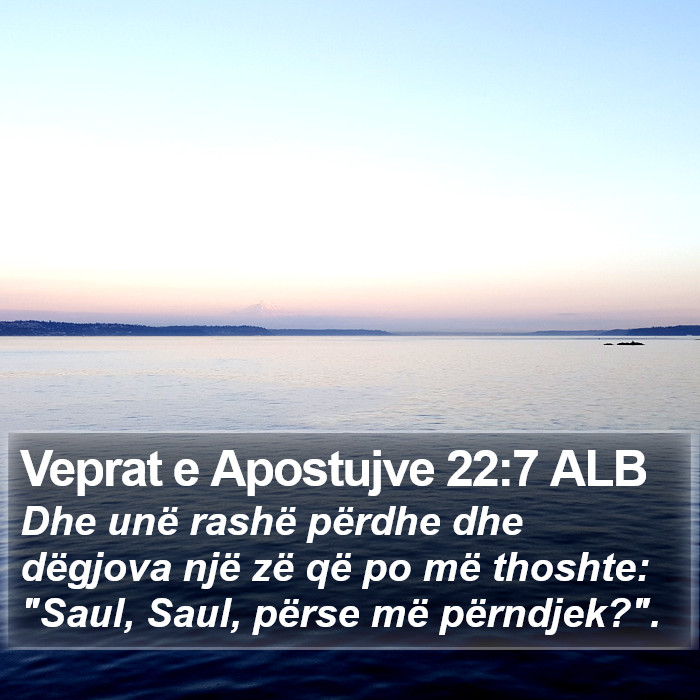 Veprat e Apostujve 22:7 ALB Bible Study
