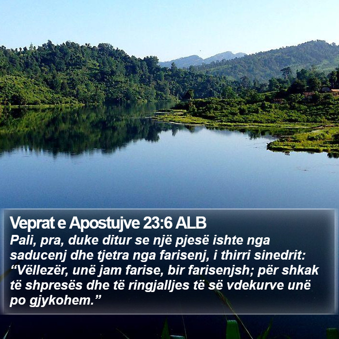 Veprat e Apostujve 23:6 ALB Bible Study