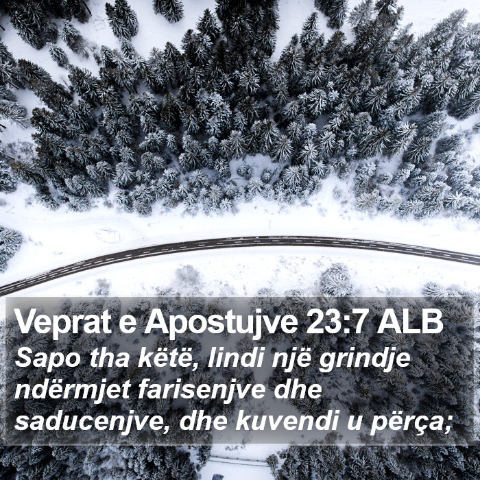 Veprat e Apostujve 23:7 ALB Bible Study