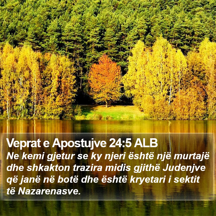 Veprat e Apostujve 24:5 ALB Bible Study