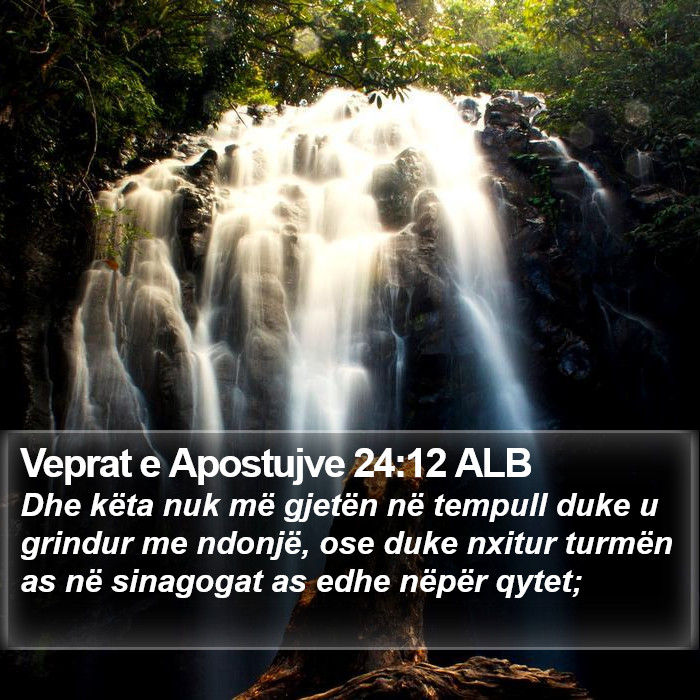 Veprat e Apostujve 24:12 ALB Bible Study