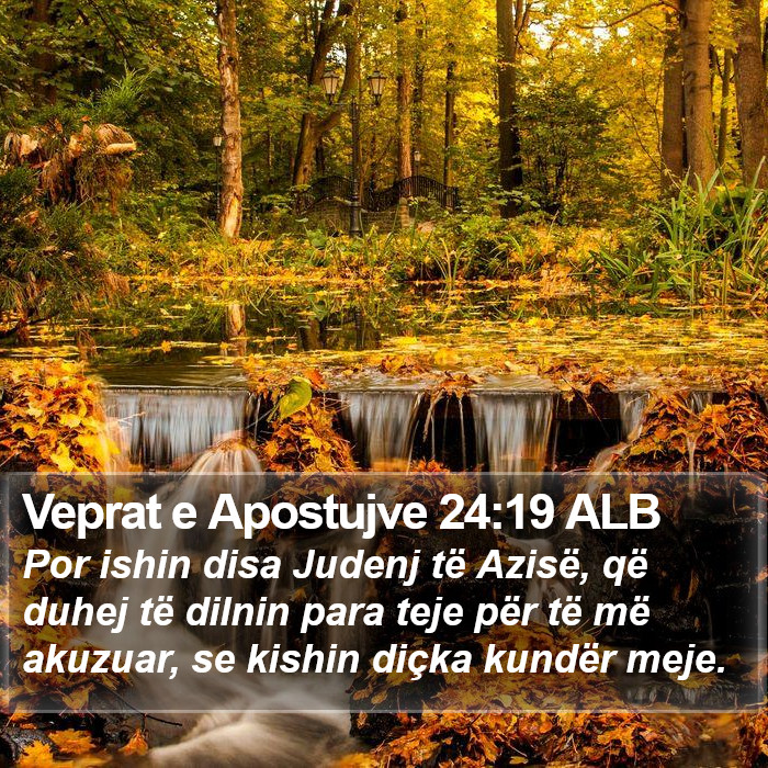 Veprat e Apostujve 24:19 ALB Bible Study