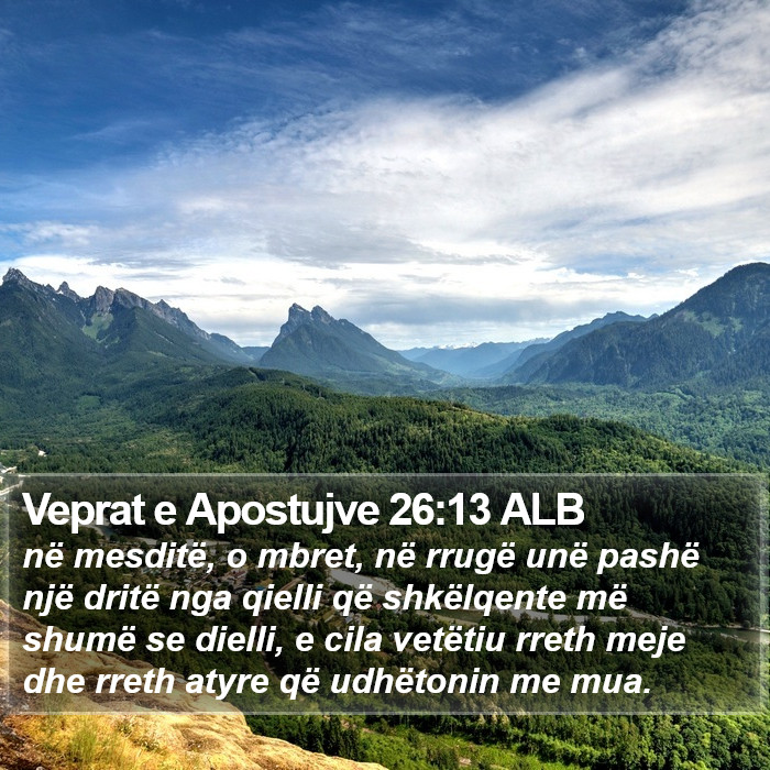 Veprat e Apostujve 26:13 ALB Bible Study