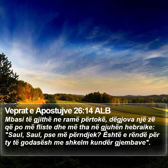 Veprat e Apostujve 26:14 ALB Bible Study