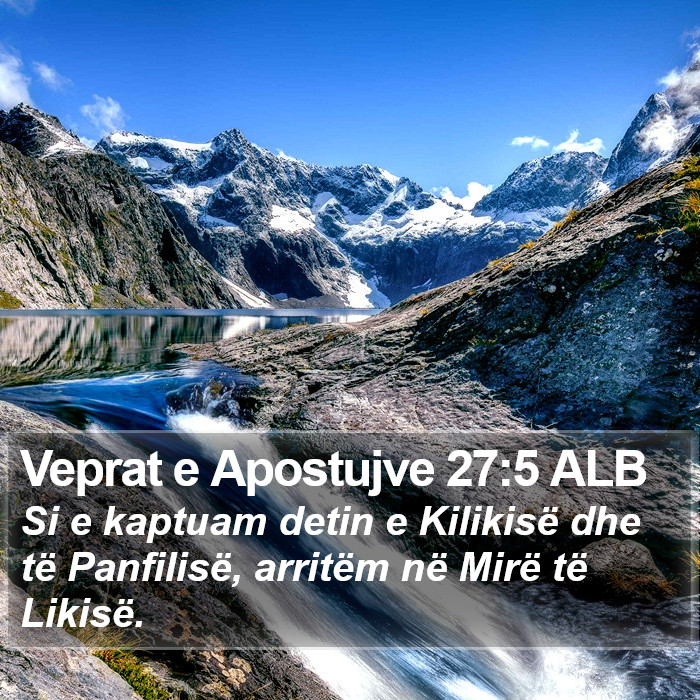 Veprat e Apostujve 27:5 ALB Bible Study