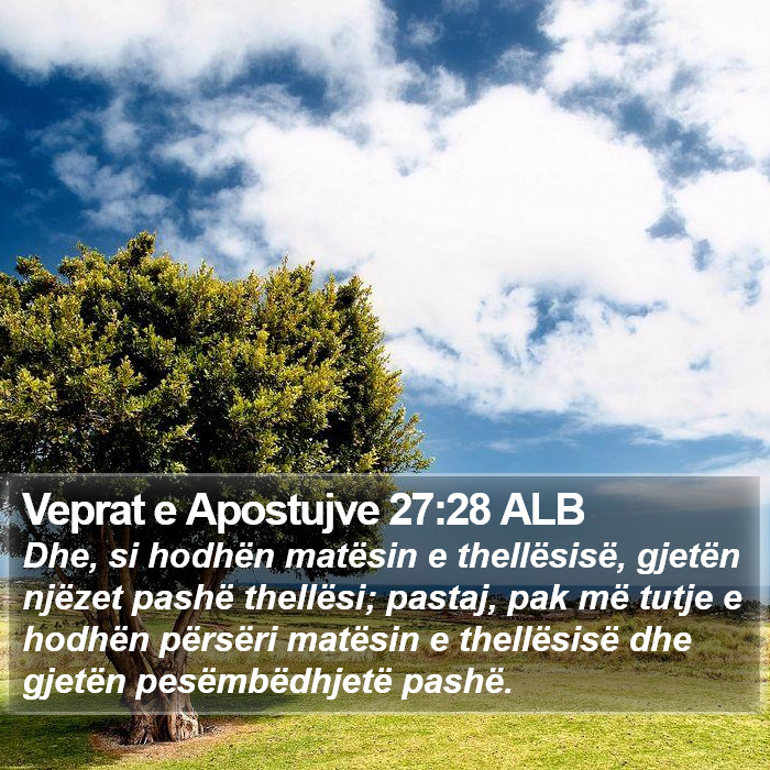 Veprat e Apostujve 27:28 ALB Bible Study