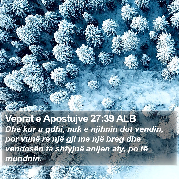 Veprat e Apostujve 27:39 ALB Bible Study