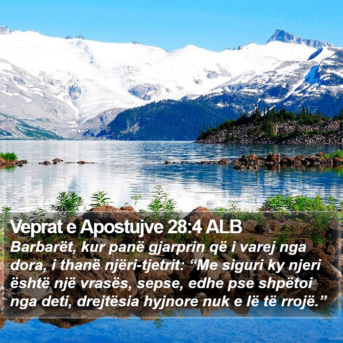 Veprat e Apostujve 28:4 ALB Bible Study