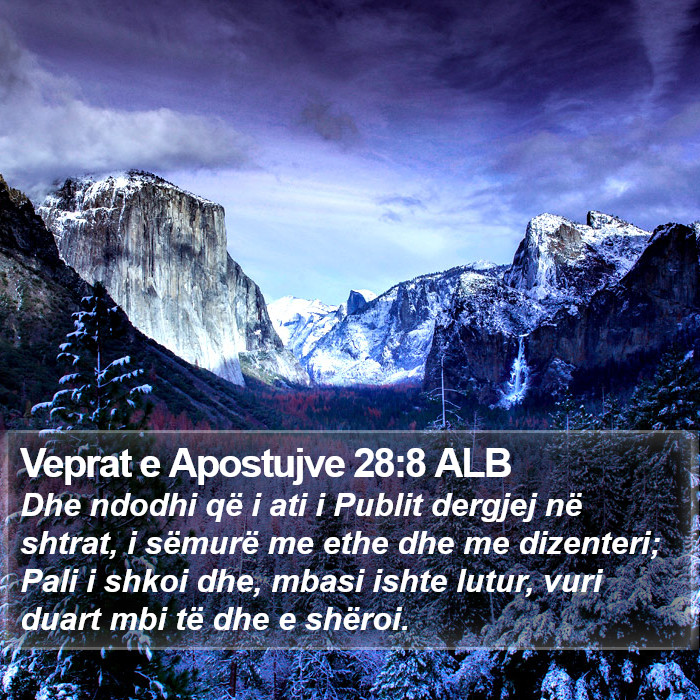 Veprat e Apostujve 28:8 ALB Bible Study